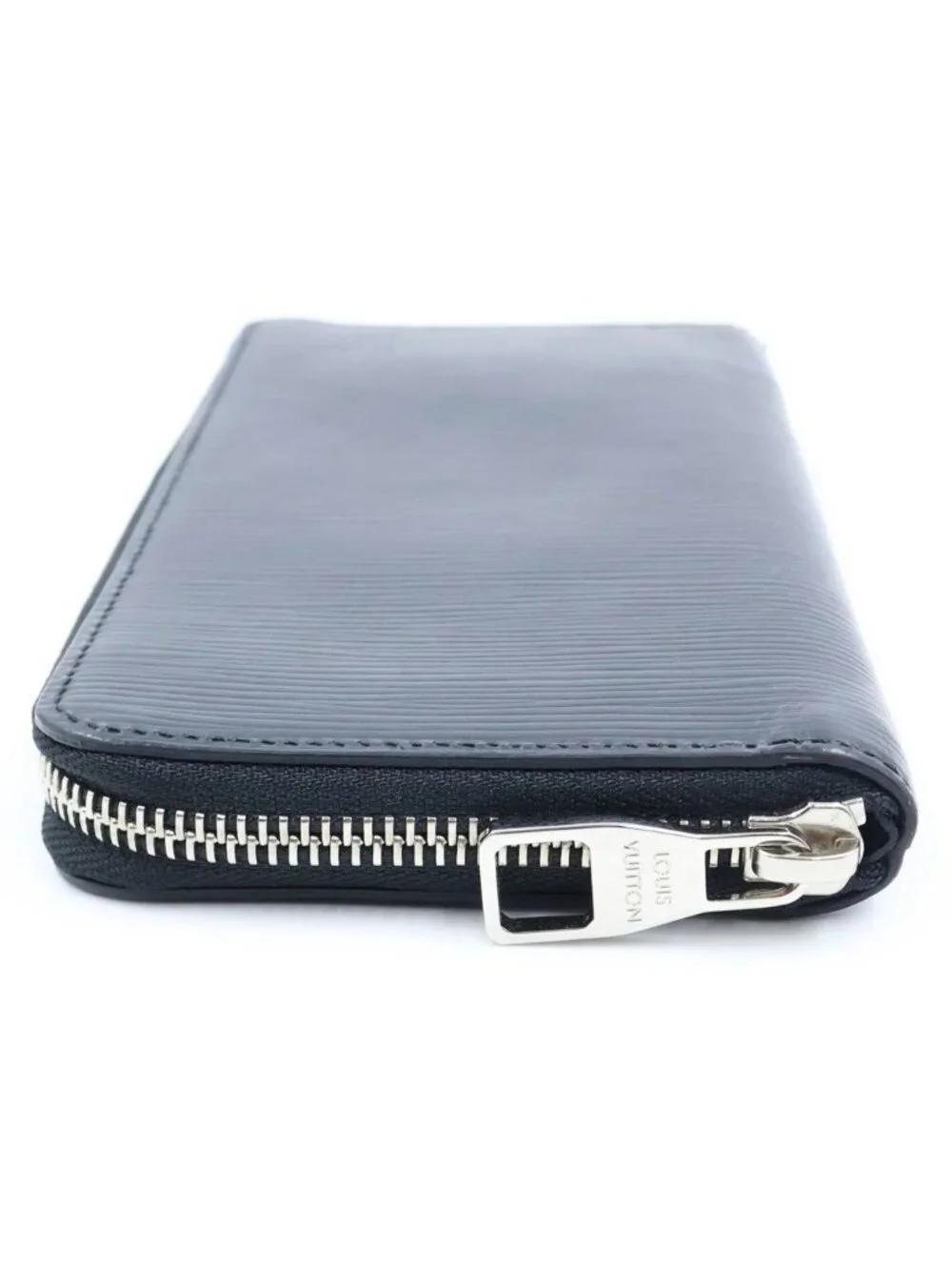Louis Vuitton Epi Zippy Wallet Vertical Round Zip Leather Black